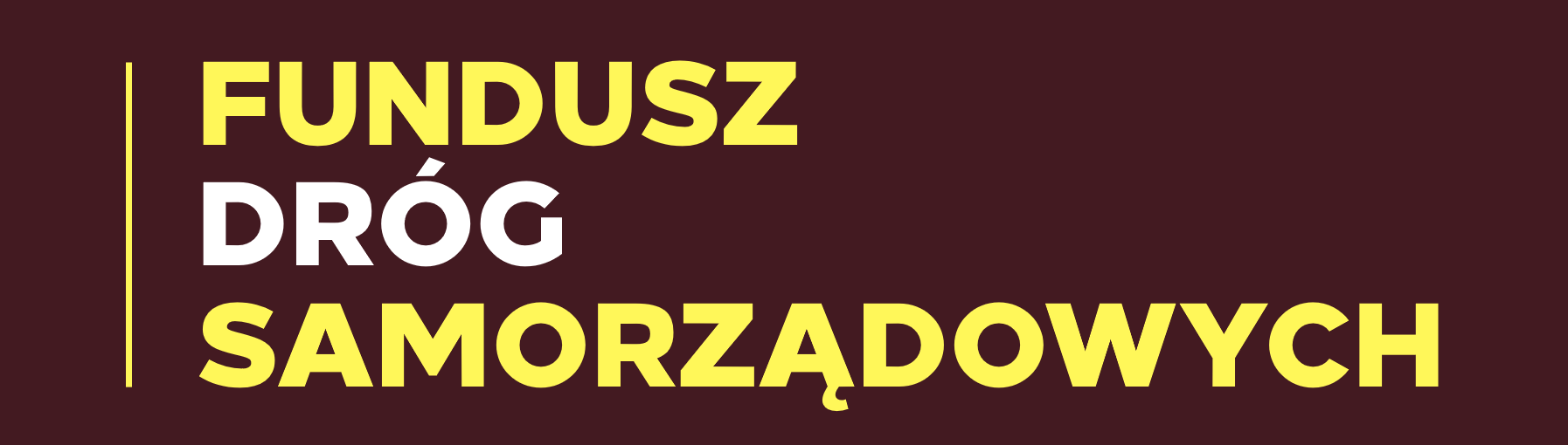 Logo funduszu dróg samorządowych